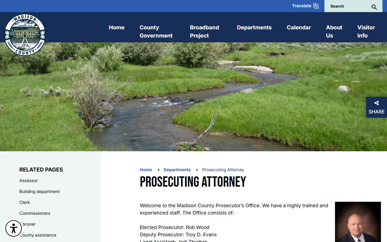 Madison County criminal court records prosecuting attorney