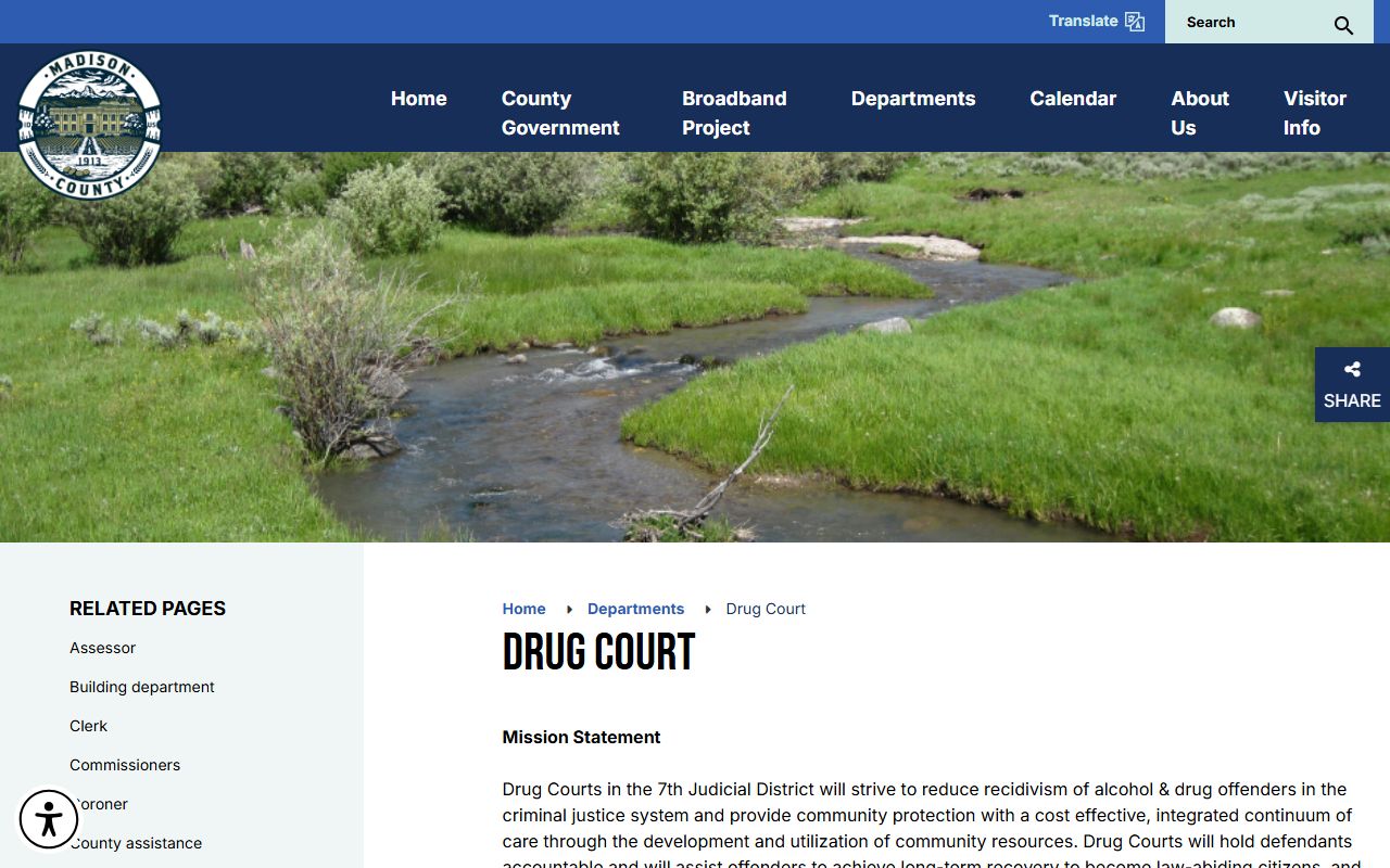 Madison County criminal court records Drug Court