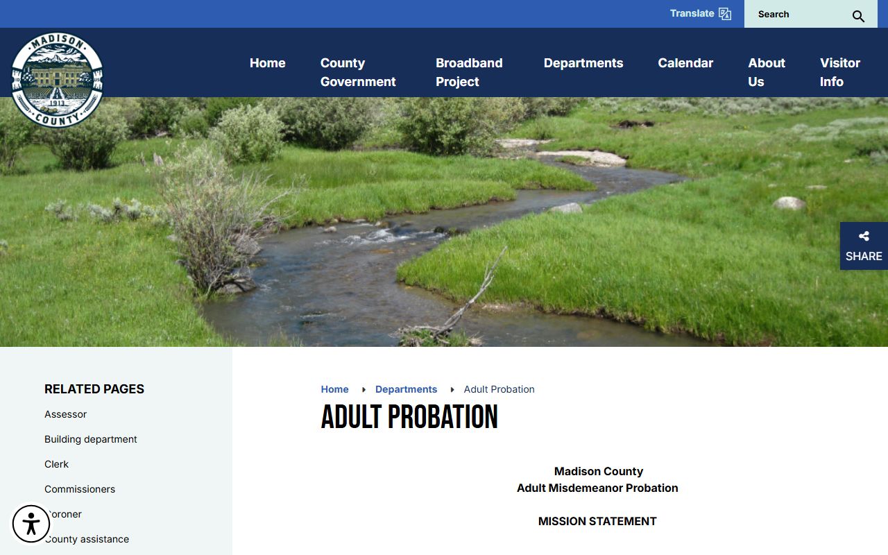 Madison County criminal court records Tri-County probation