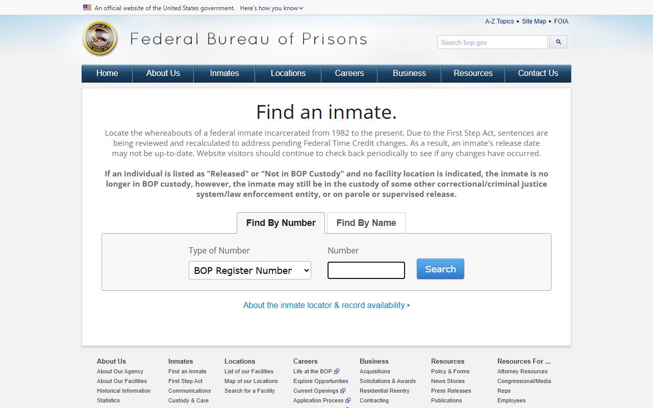 Madison County District Court federal inmate locator page